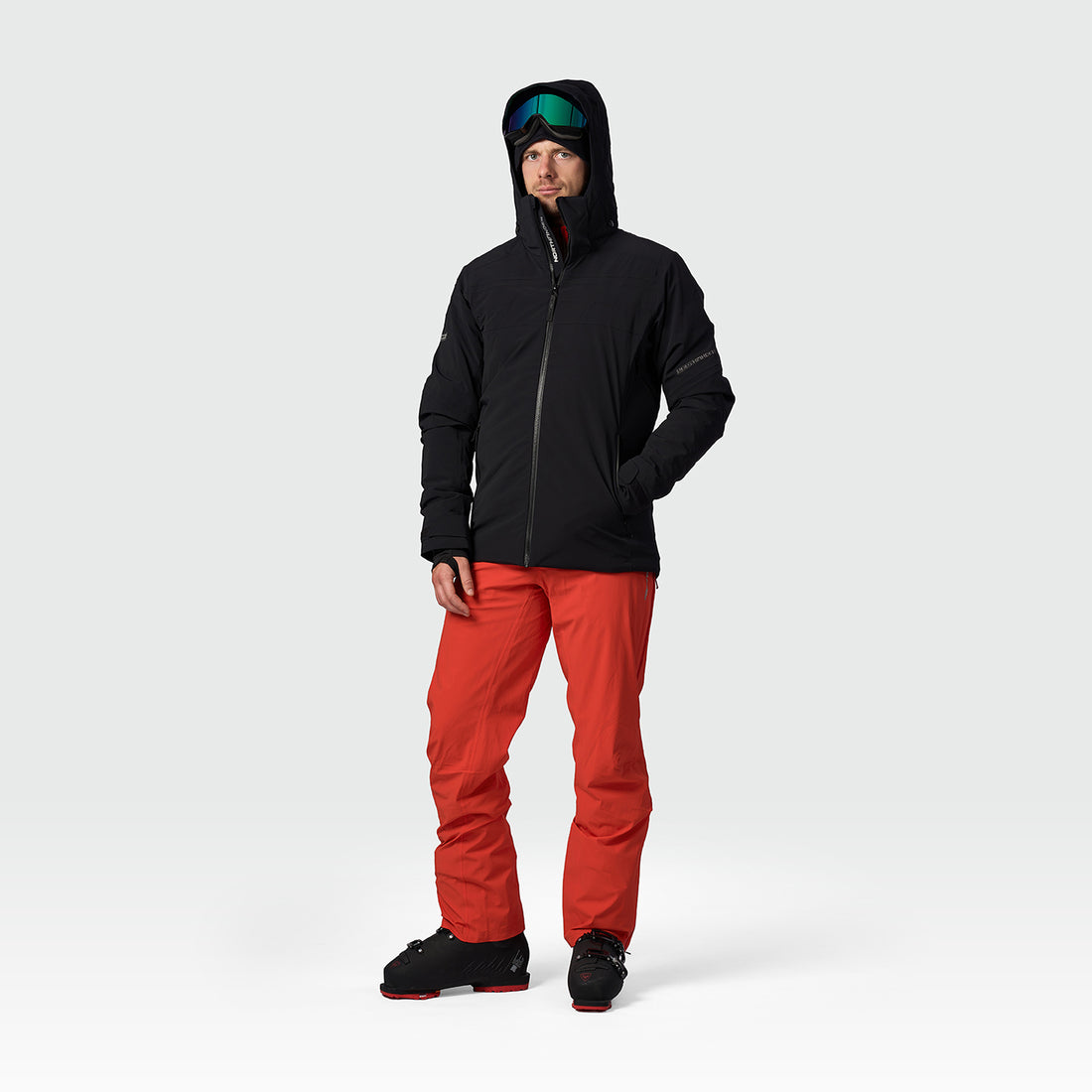 men's ski technical jacket fully featured