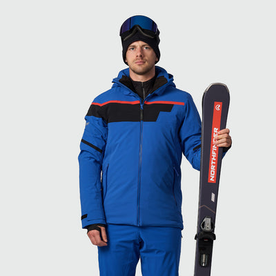 men's ski technical jacket fully featured