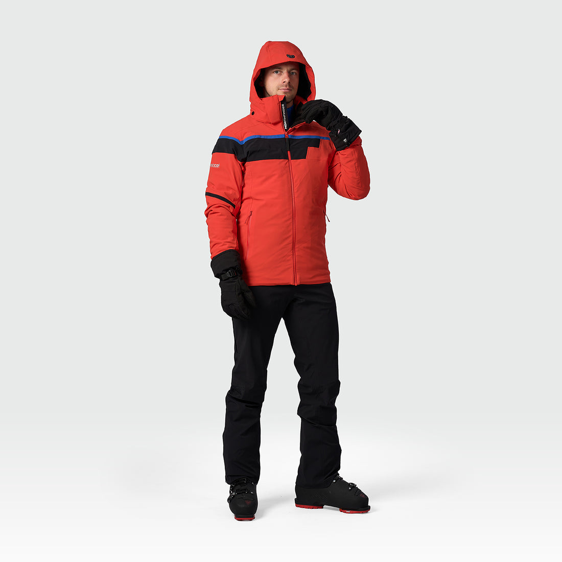 men's ski technical jacket fully featured