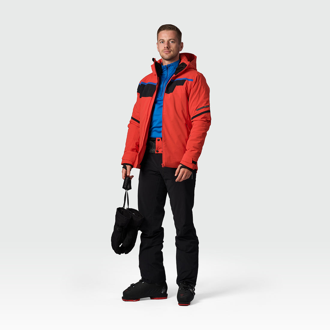 men's ski technical jacket fully featured