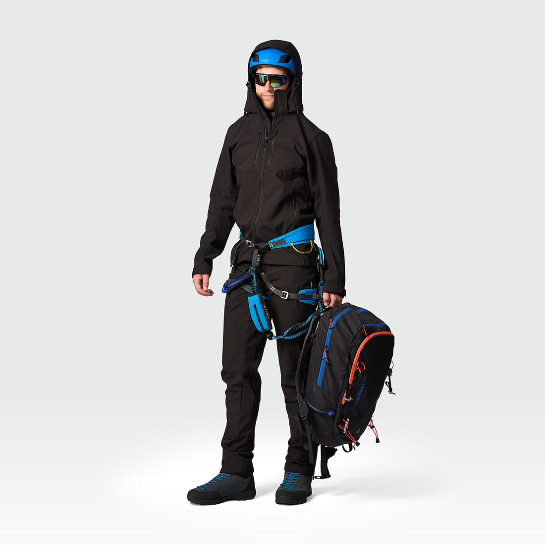 men's softshell hood off jacket 3L