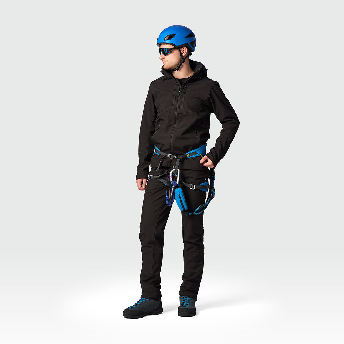 men's softshell hood off jacket 3L