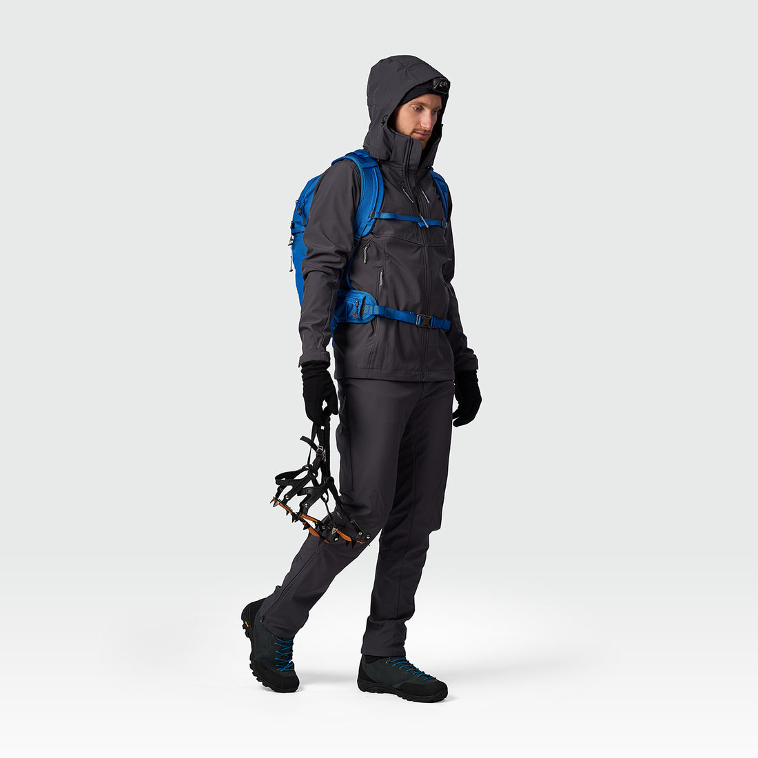 men's softshell hood off jacket 3L