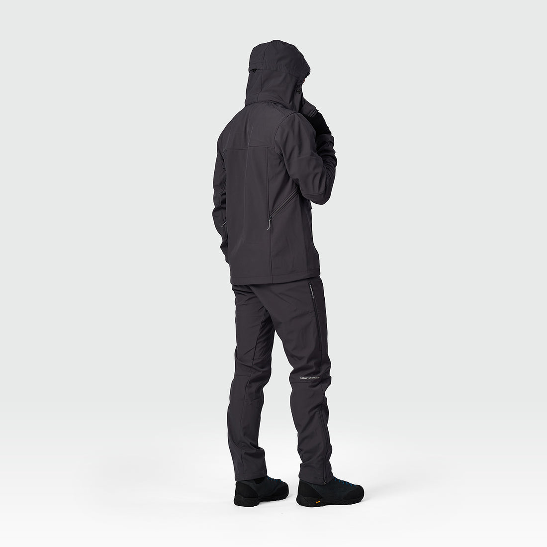 men's softshell hood off jacket 3L