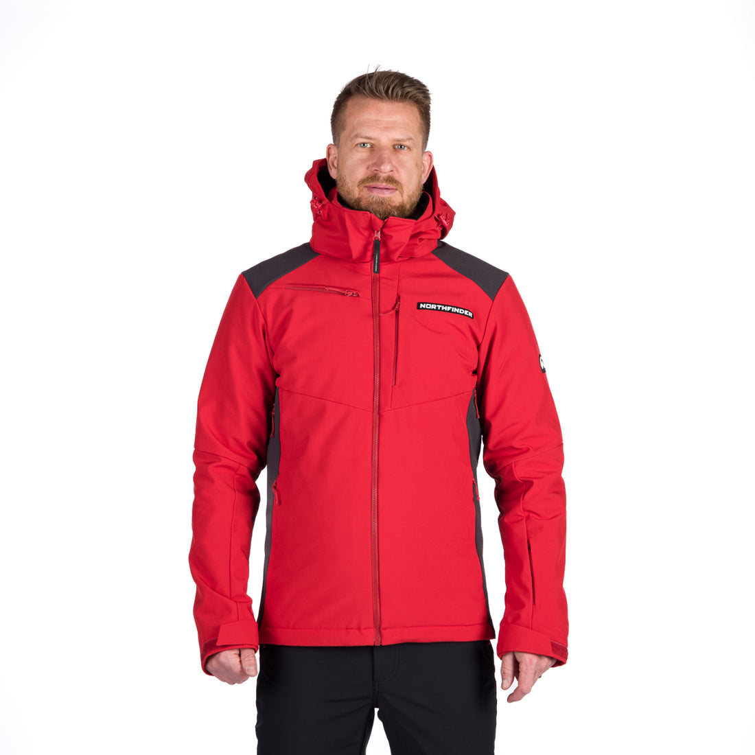 Men's softshell ski jacket DREWIN BU-5009SNW