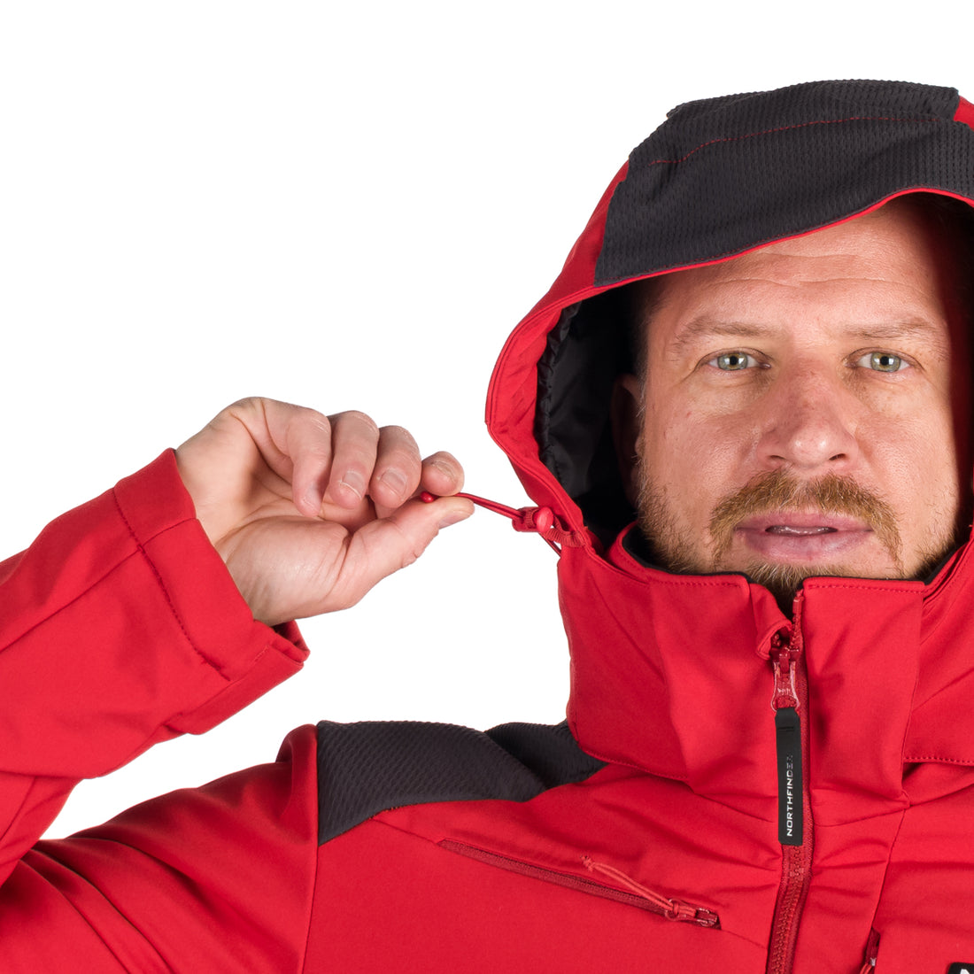 Men's softshell ski jacket DREWIN BU-5009SNW