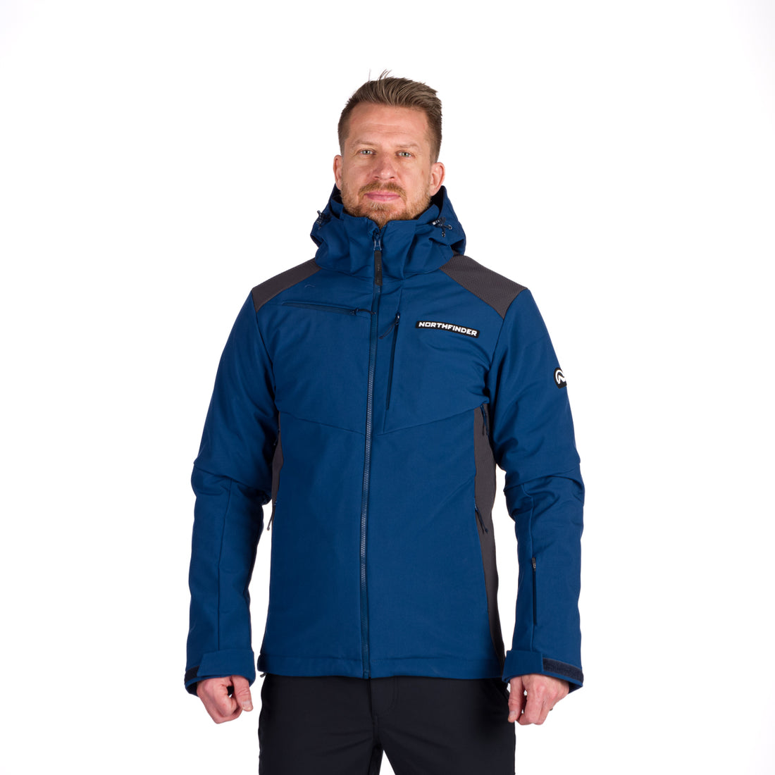 Men's softshell ski jacket DREWIN BU-5009SNW