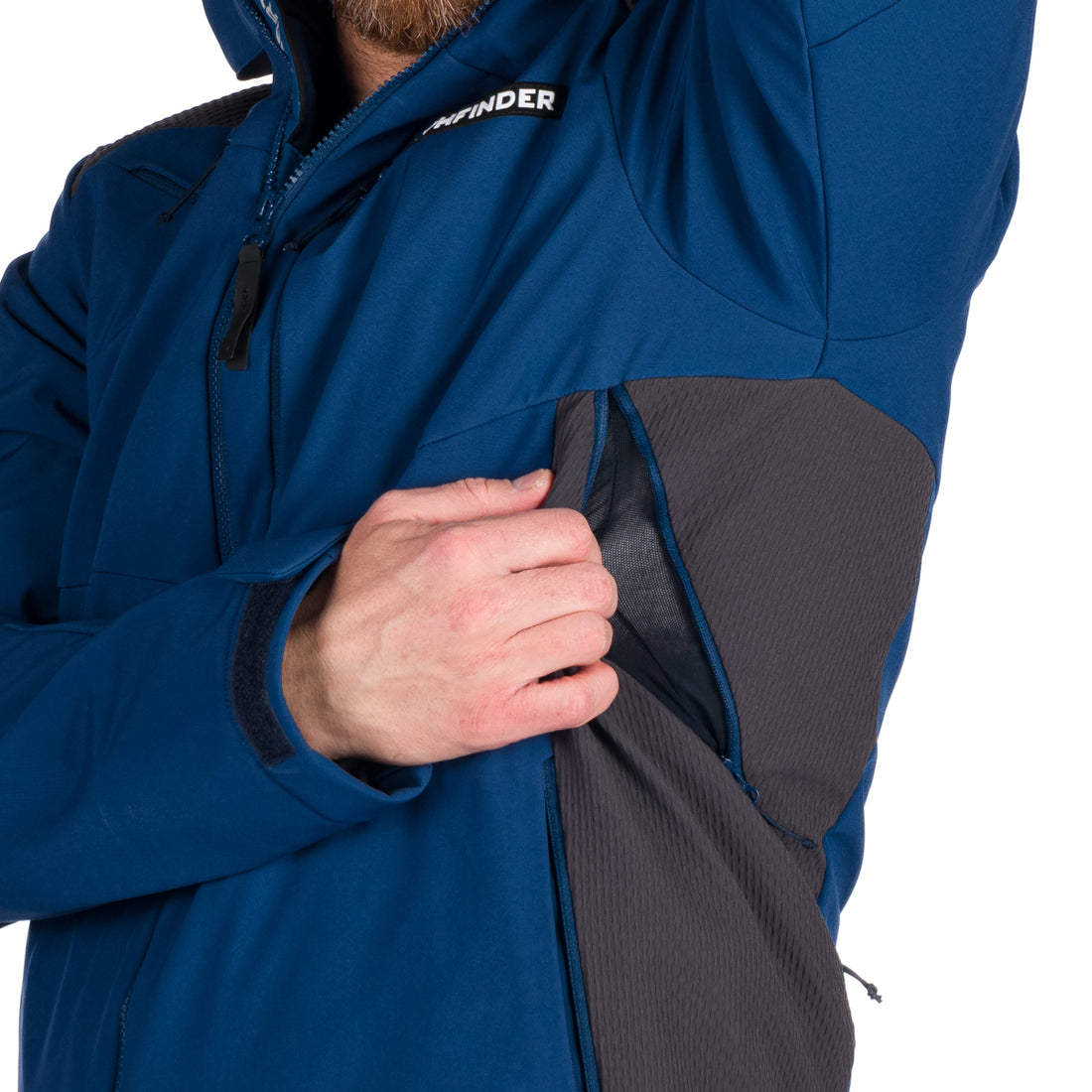 Men's softshell ski jacket DREWIN BU-5009SNW