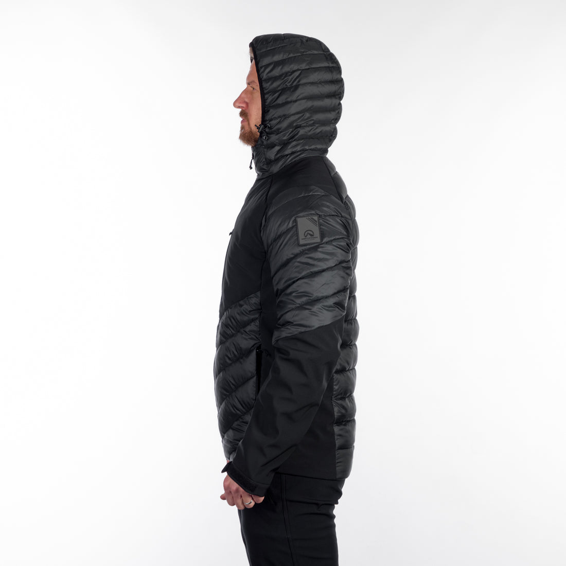 Men's urban hybrid insulated jacket with softshell BARRY