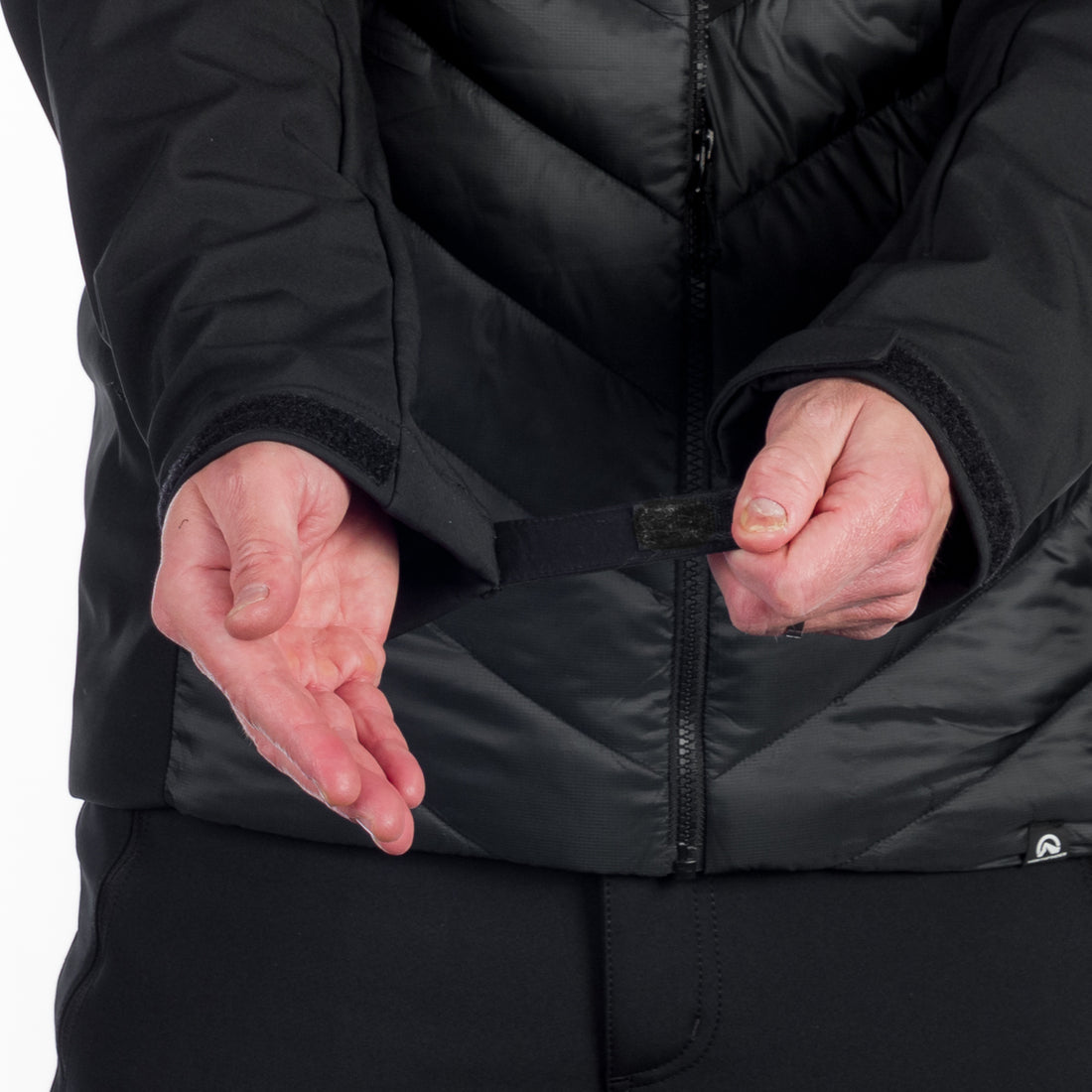 Men's urban hybrid insulated jacket with softshell BARRY