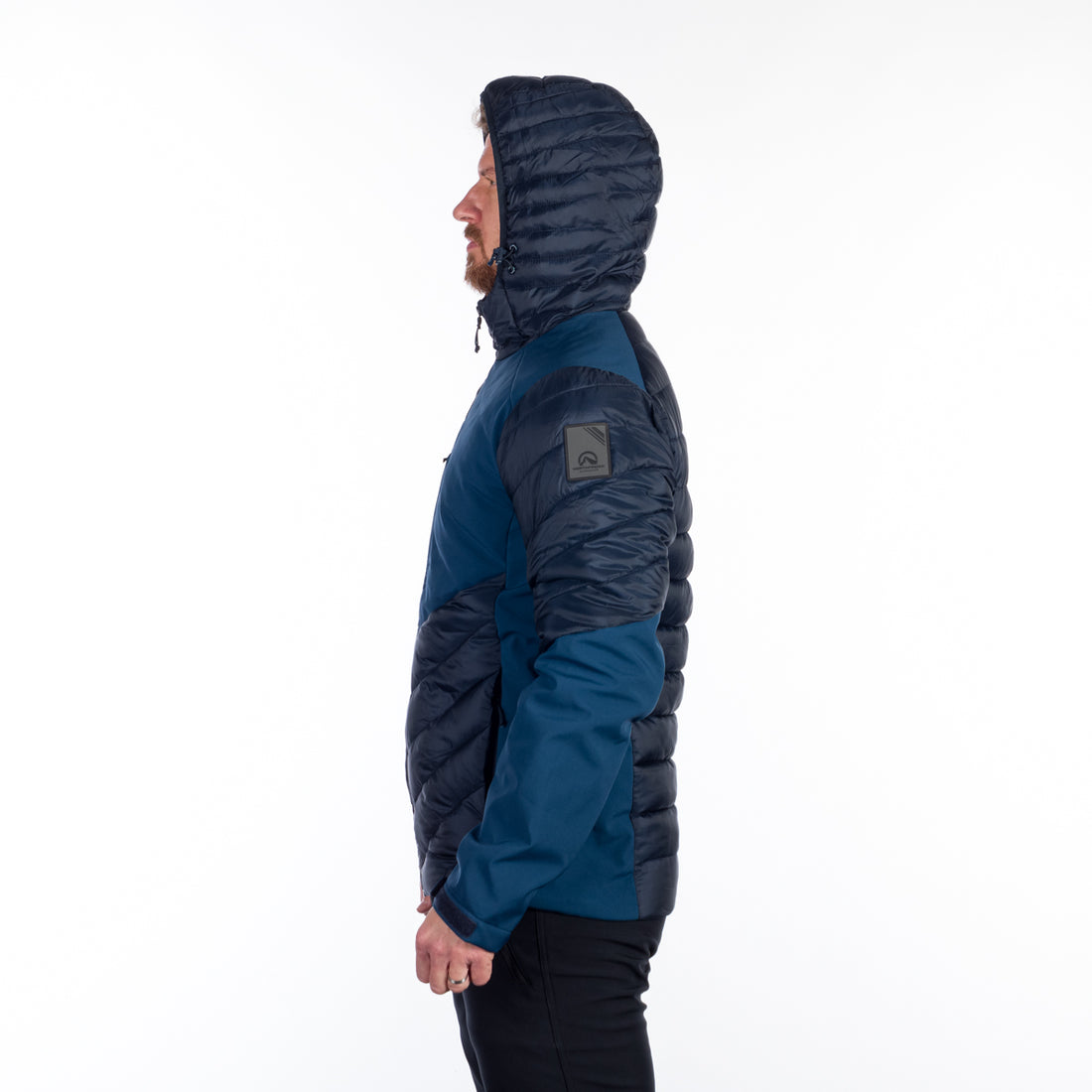 Men's urban hybrid insulated jacket with softshell BARRY