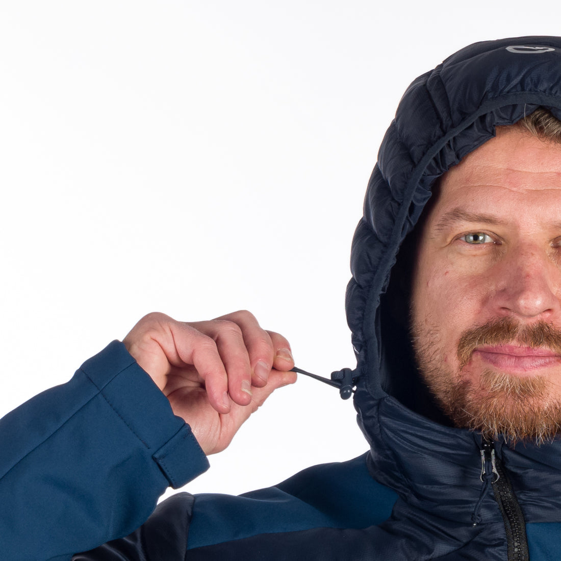 Men's urban hybrid insulated jacket with softshell BARRY