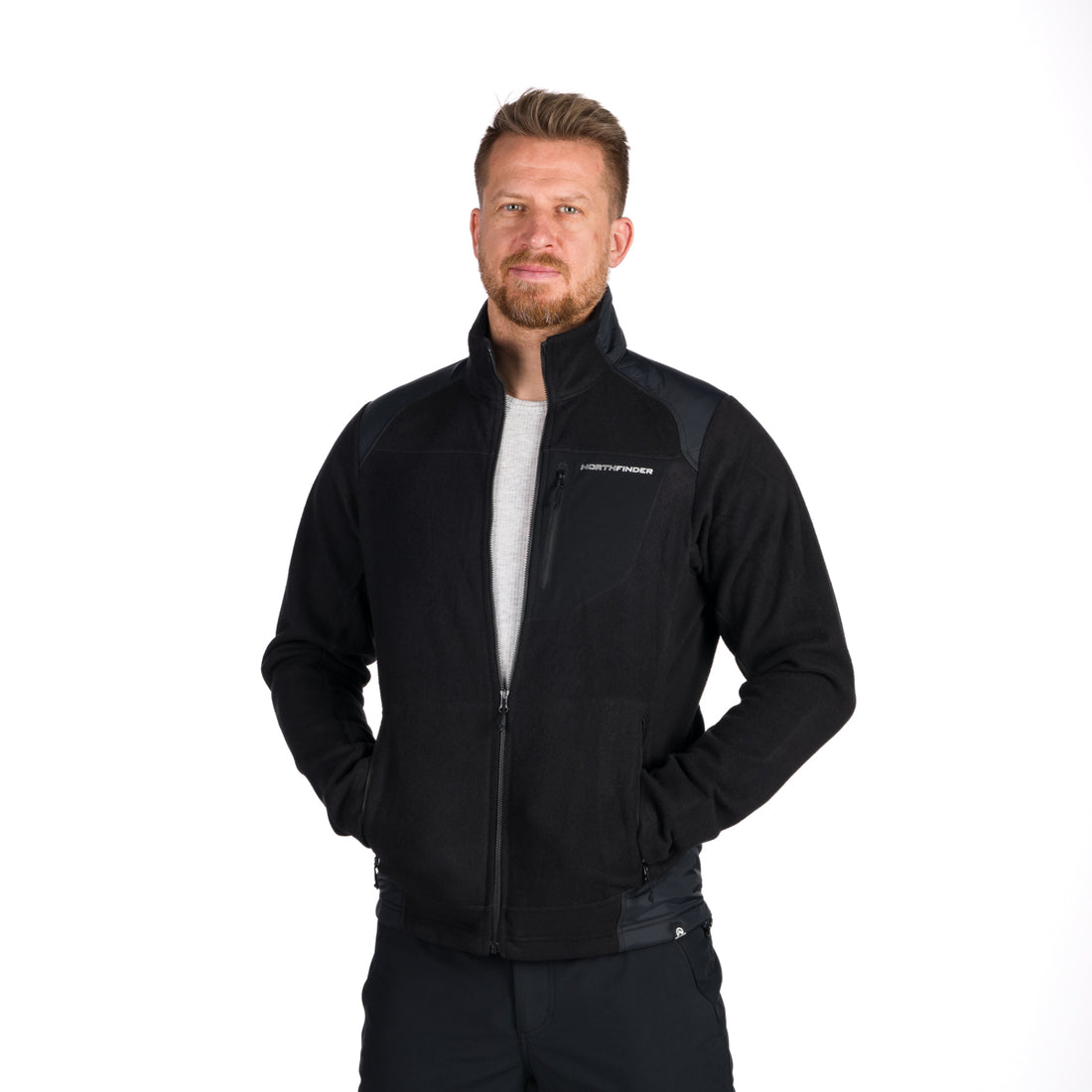 MI-3451OR men's sweatshirt heavy warm microfleece 320 NORTHPOLARS