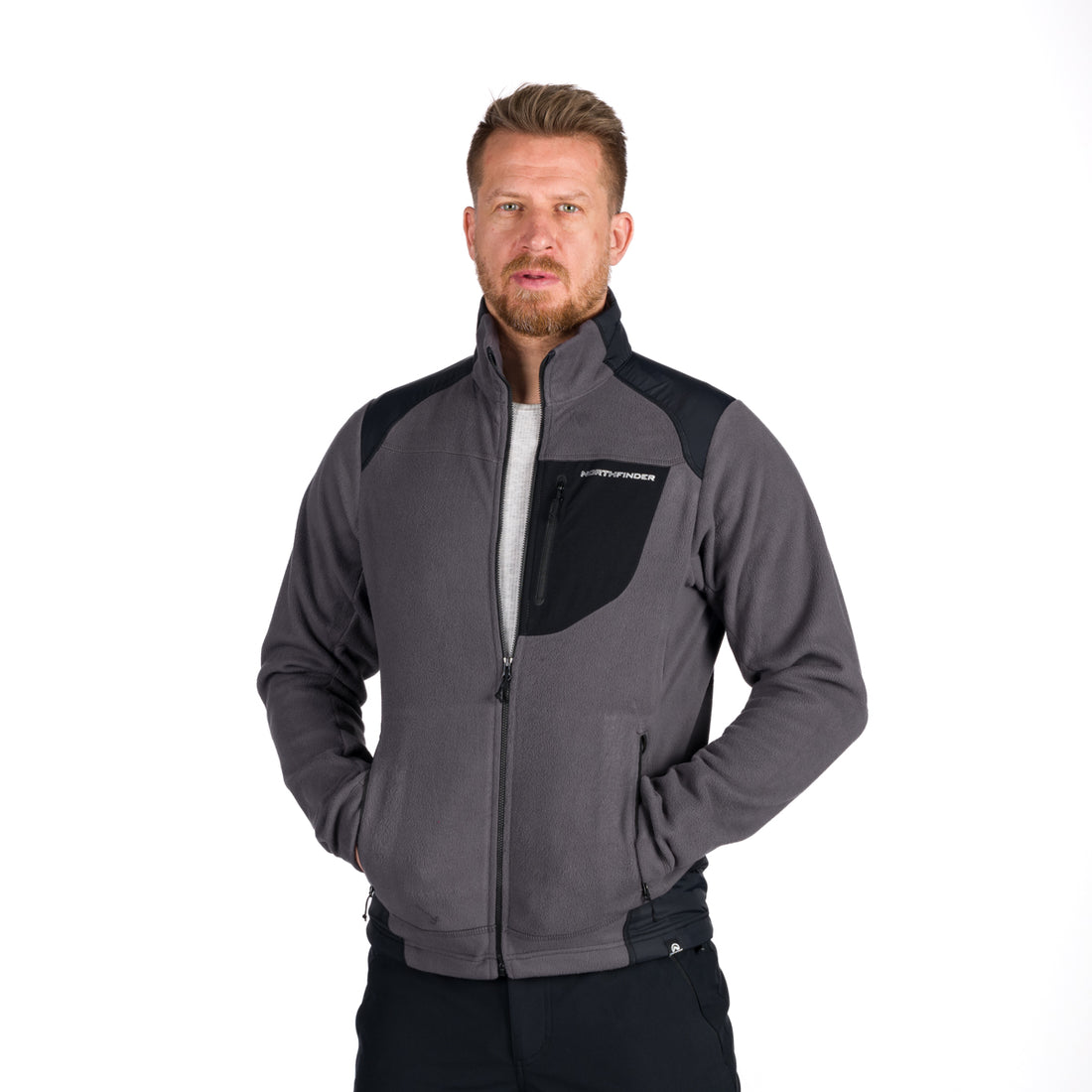 MI-3451OR men's sweatshirt heavy warm microfleece 320 NORTHPOLARS