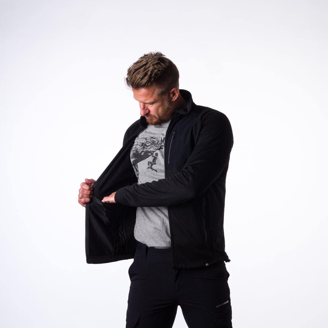 MI-3453OR men's functional sweatshirt power-stretch Northpol