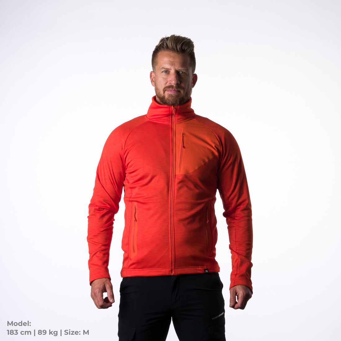 MI-3453OR men's functional sweatshirt power-stretch Northpol