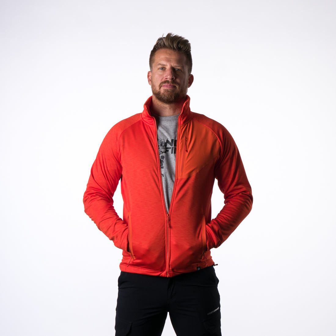 MI-3453OR men's functional sweatshirt power-stretch Northpol