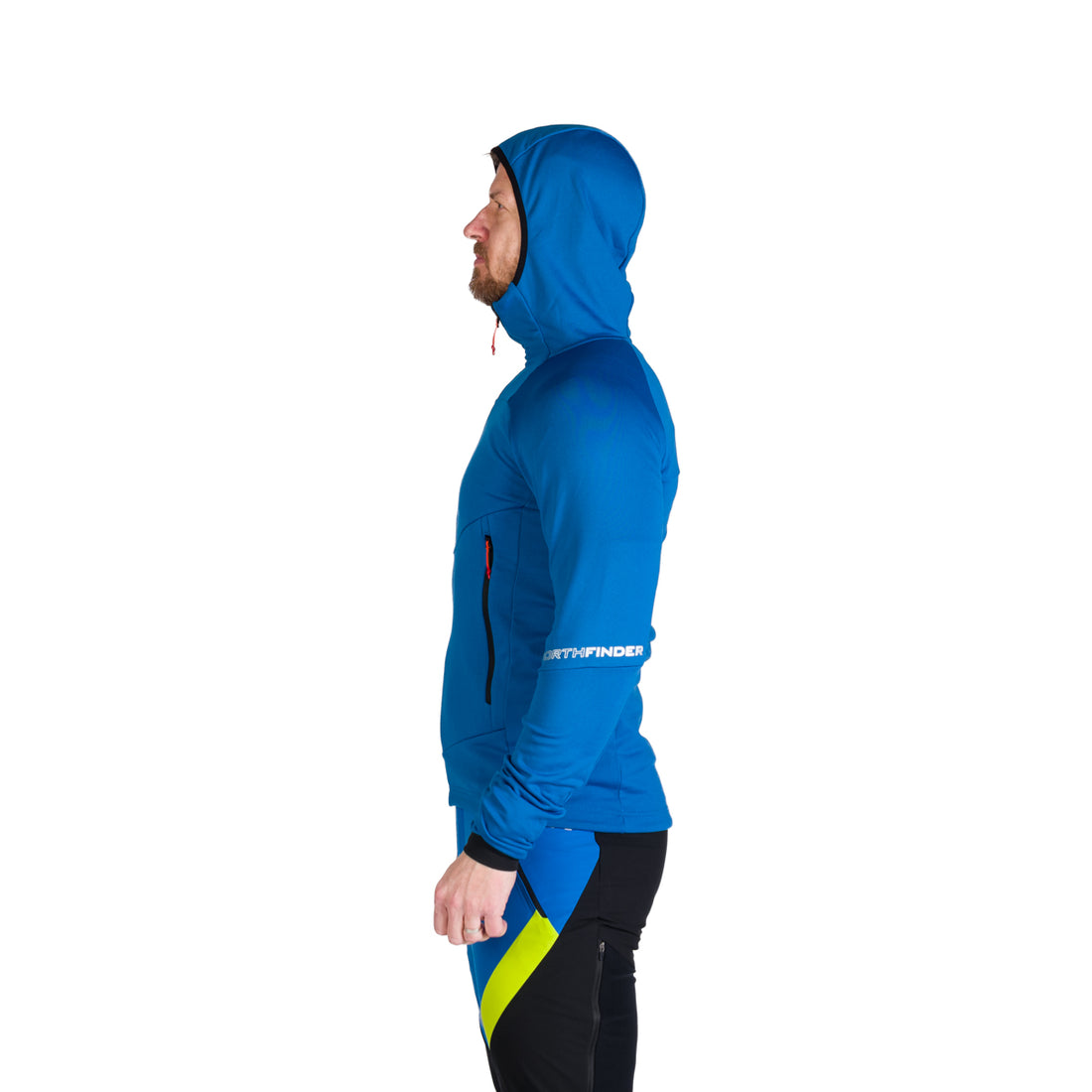 MI-3627SKP men's ski-touring sweater grid active sport full zip ZELEZNY