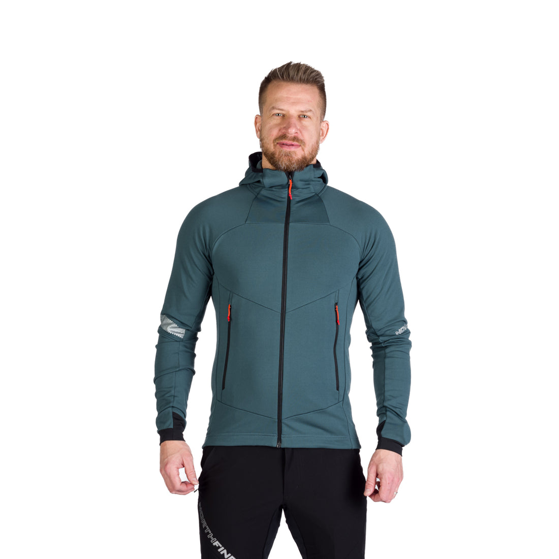 MI-3627SKP men's ski-touring sweater grid active sport full zip ZELEZNY