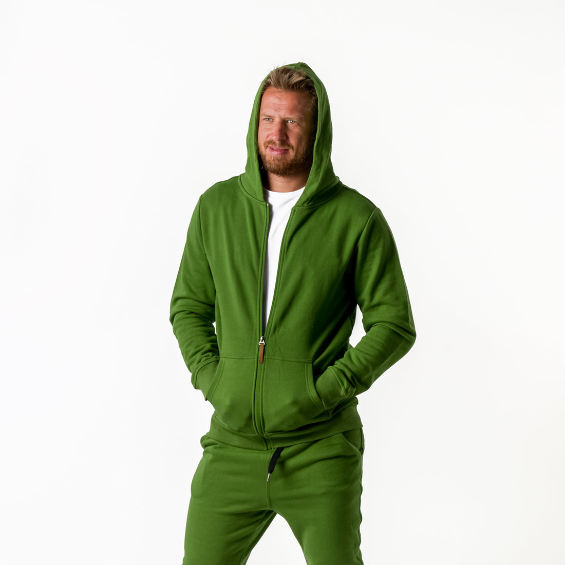 MI-3706SP men's active sweatshirt full zip BRONKY