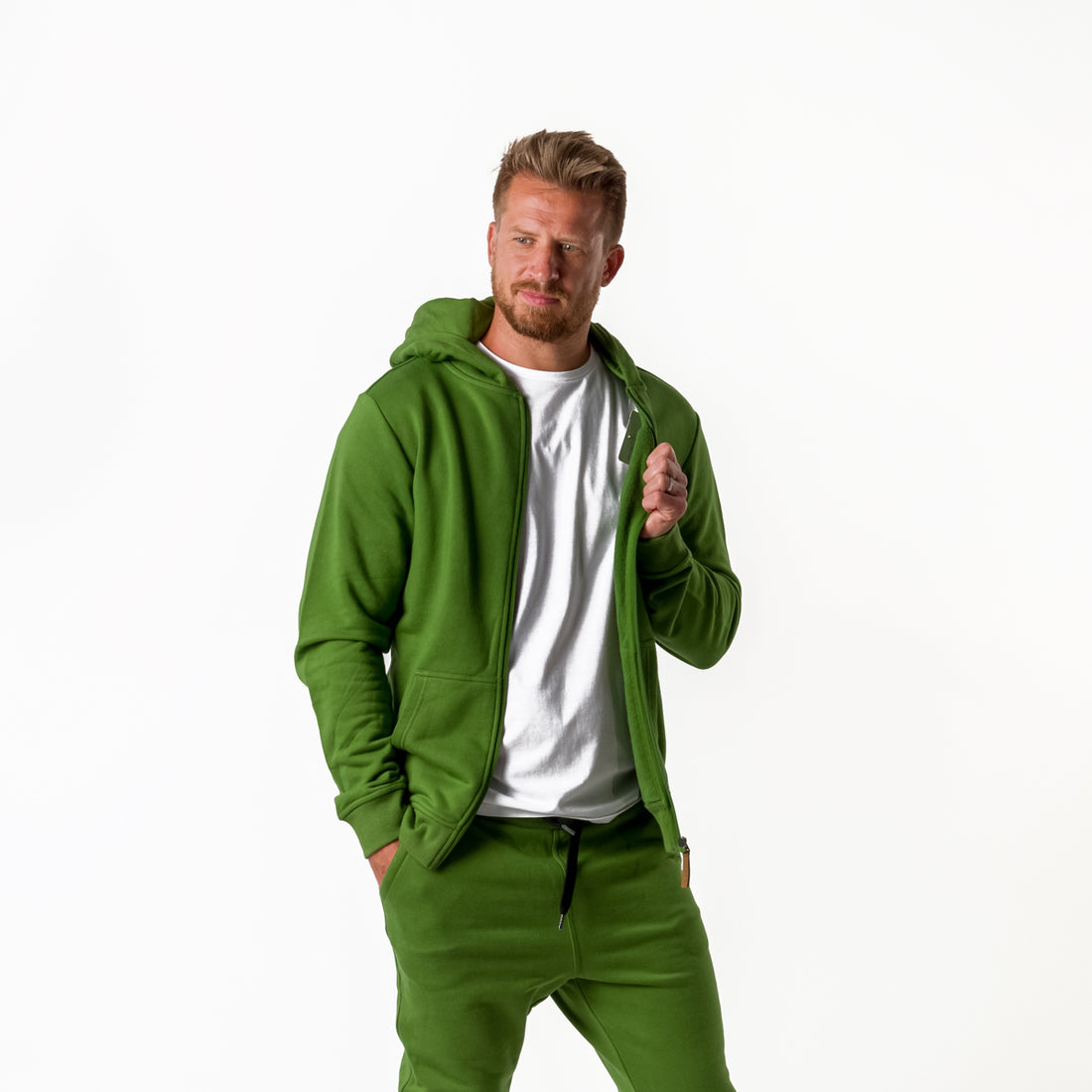 MI-3706SP men's active sweatshirt full zip BRONKY