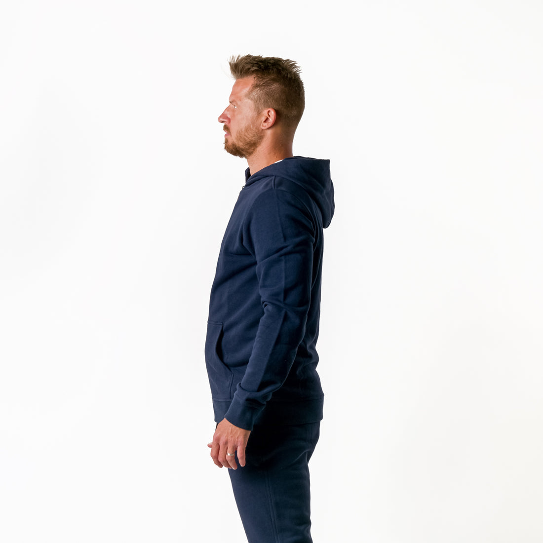MI-3706SP men's active sweatshirt full zip BRONKY