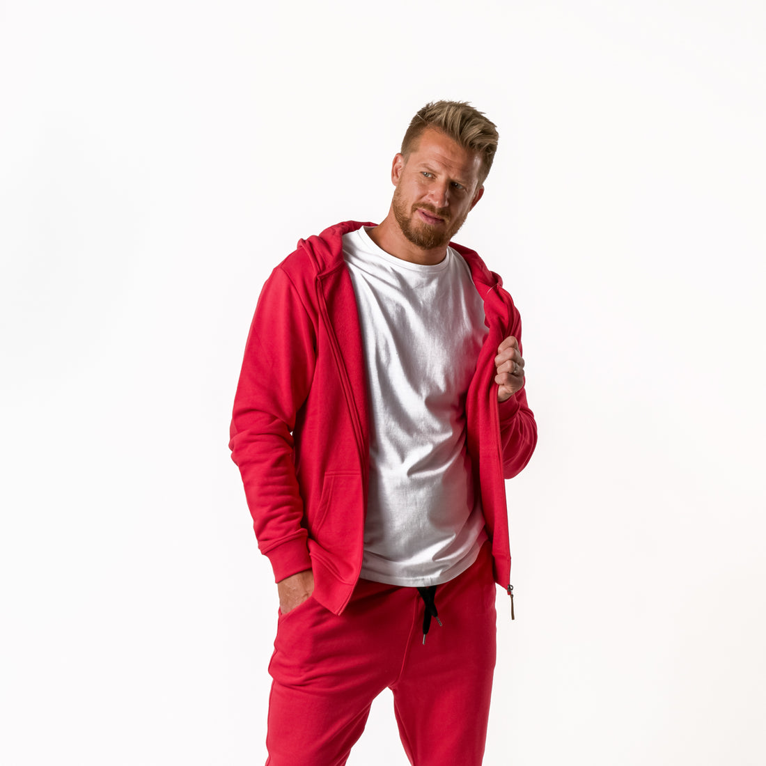 MI-3706SP men's active sweatshirt full zip BRONKY