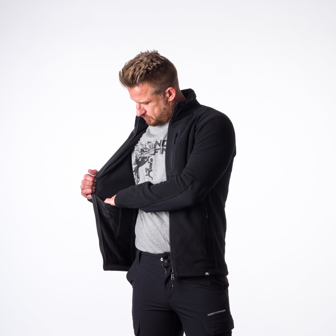 MI-3737PRO men's fleece sweatshirt  Polartec® Micro TRIBEC MINCOL