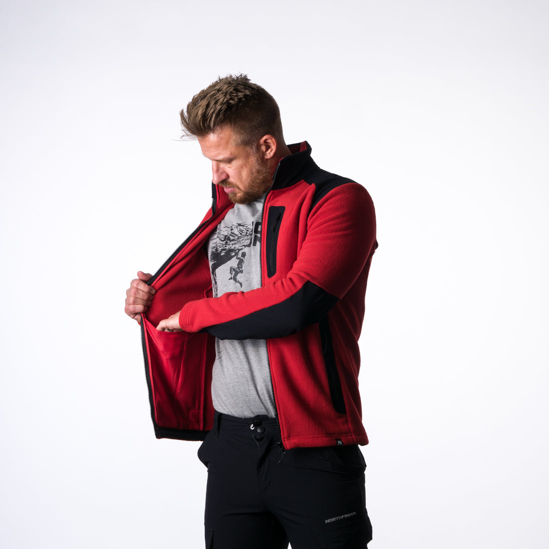 MI-3737PRO men's fleece sweatshirt  Polartec® Micro TRIBEC MINCOL