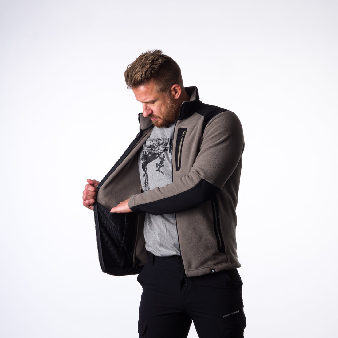 MI-3737PRO men's fleece sweatshirt  Polartec® Micro TRIBEC MINCOL