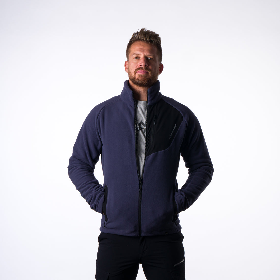 MI-3738PRO men's fleece sweatshirt  polartec® micro 200 PUPOV