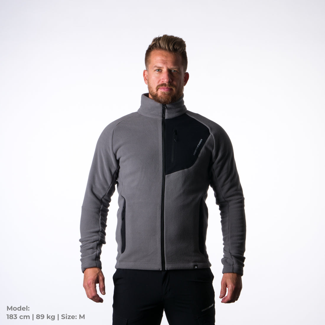 MI-3738PRO men's fleece sweatshirt  polartec® micro 200 PUPOV