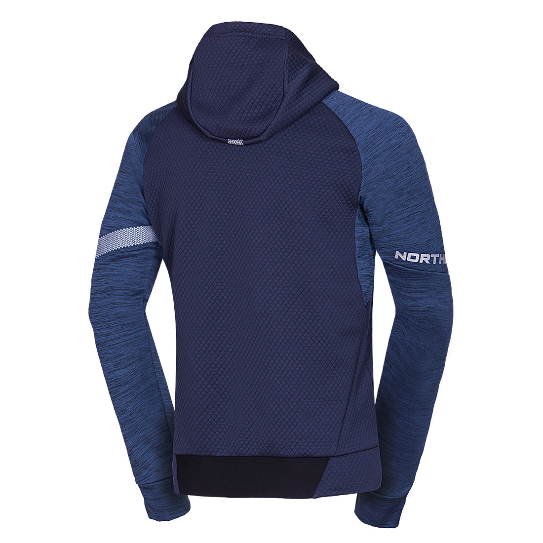 MI-3775OR men's outdoor melange active hoodie sweater BENICIO