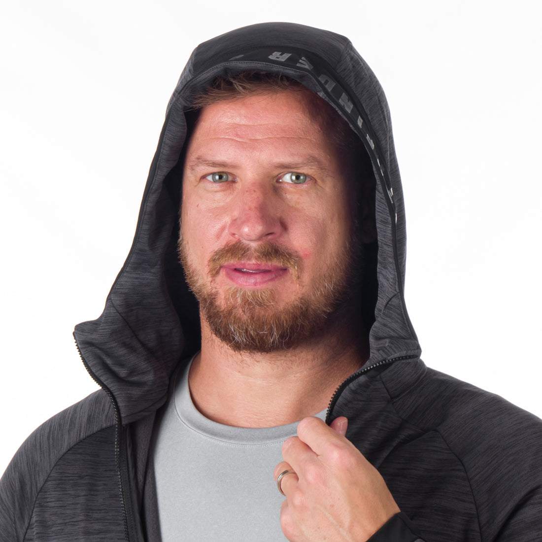 MI-3794OR men's melange hoody active sweater DAVE