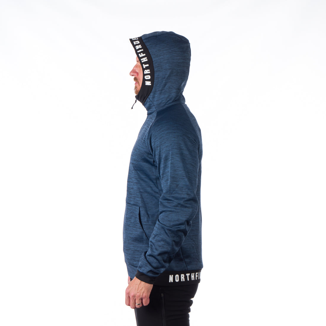 MI-3794OR men's melange hoody active sweater DAVE