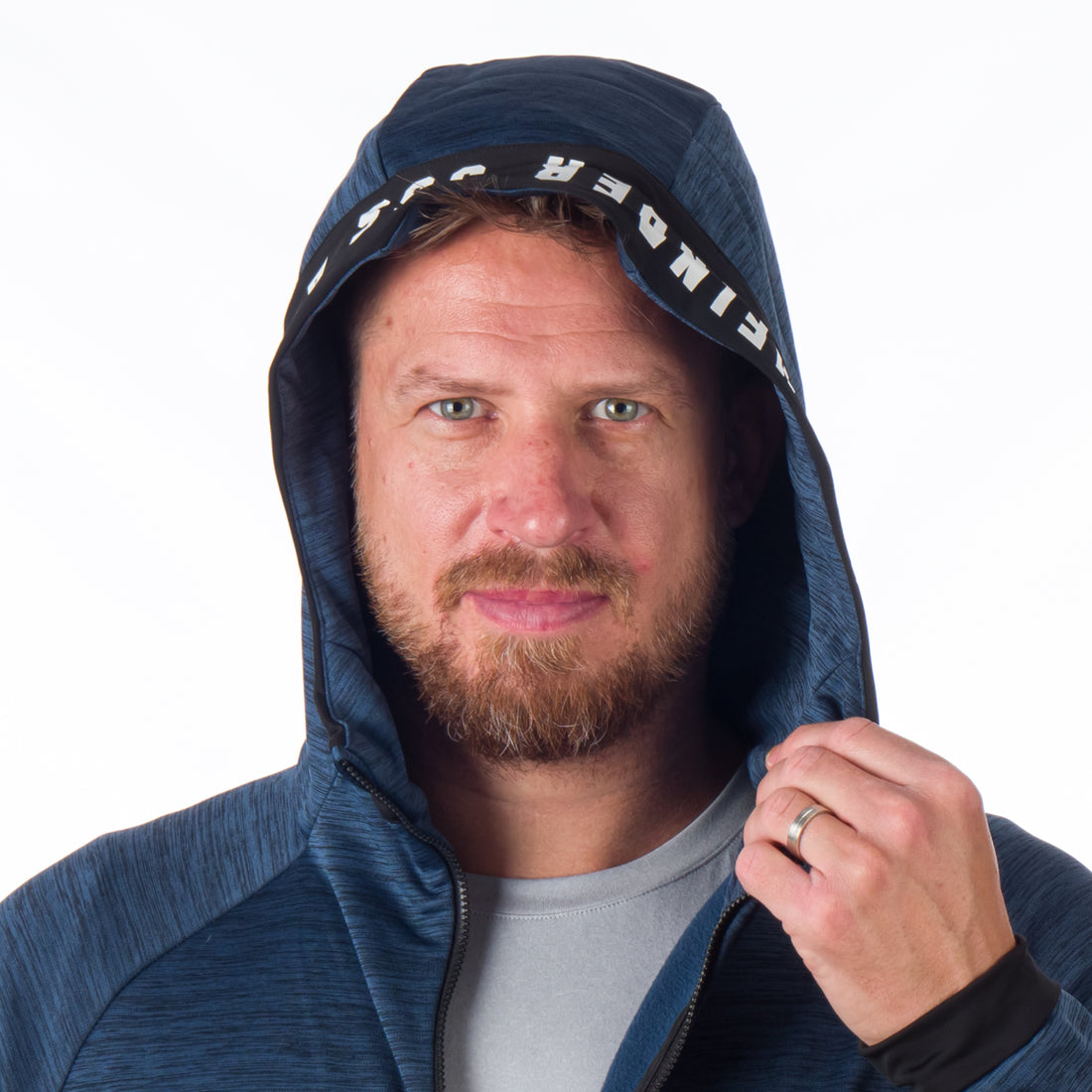 MI-3794OR men's melange hoody active sweater DAVE