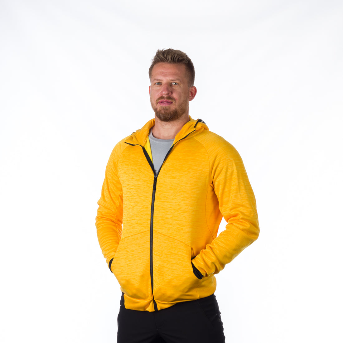 MI-3794OR men's melange hoody active sweater DAVE