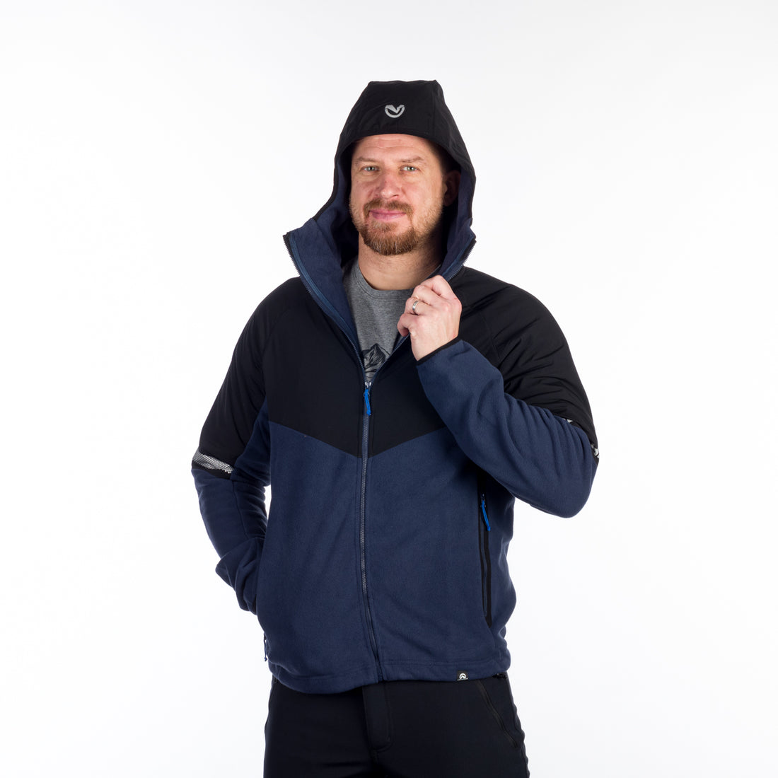 MI-3811OR men's fleece outdoor hood sweater NorthPolar GENE