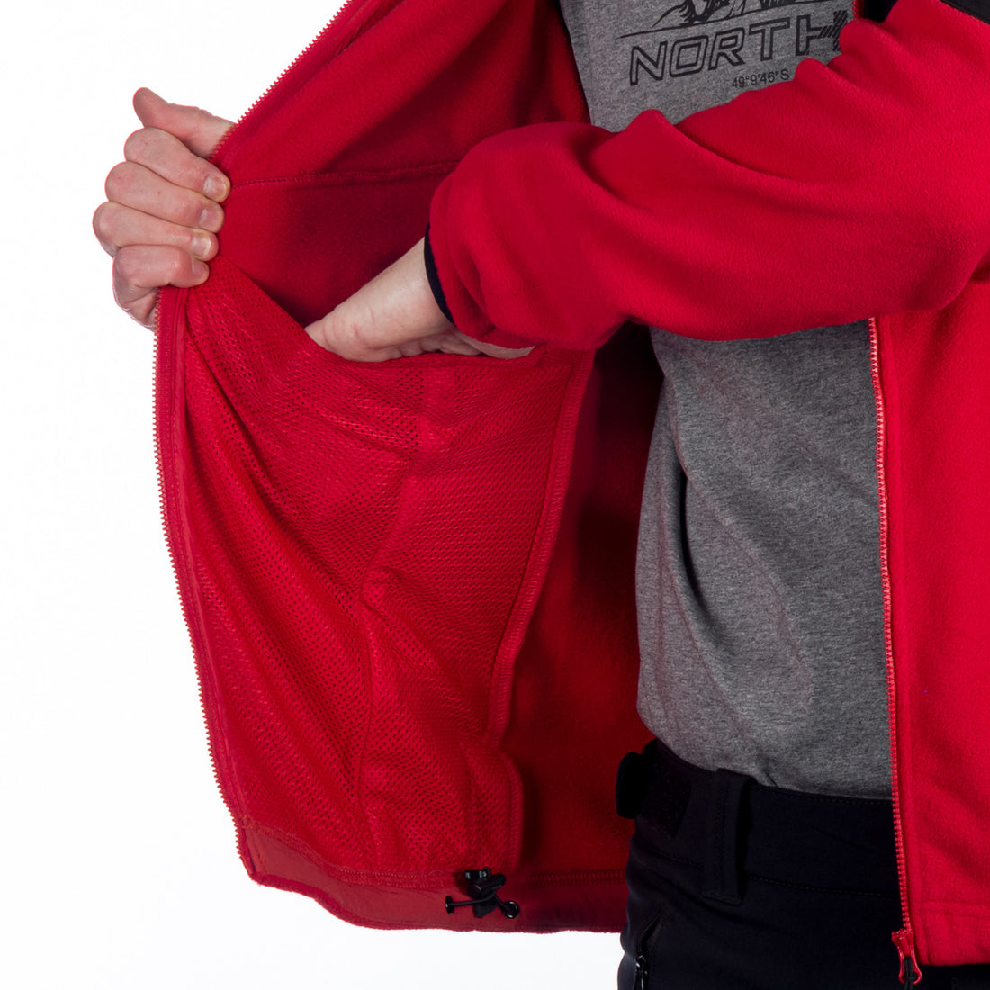 MI-3811OR men's fleece outdoor hood sweater NorthPolar GENE
