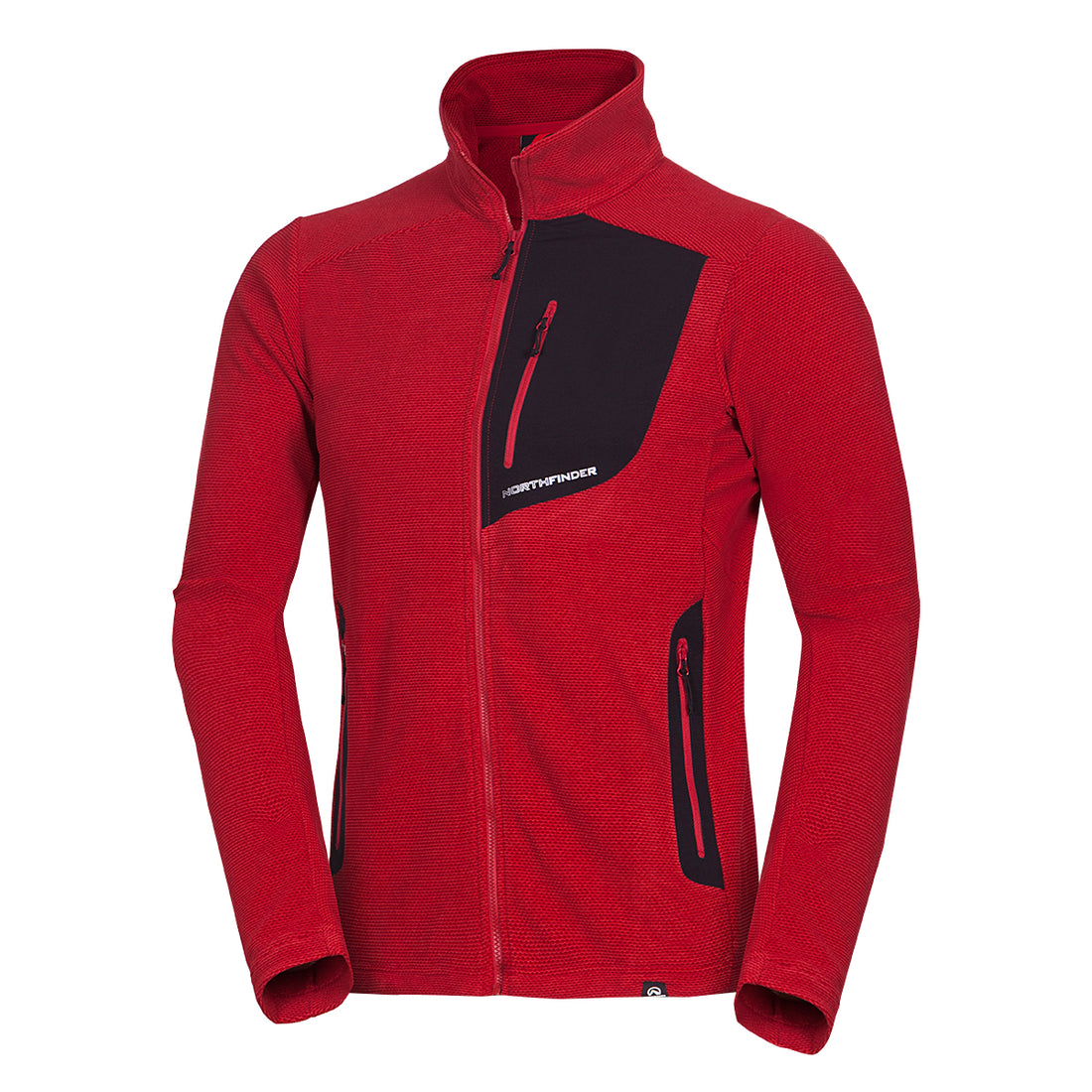 MI-3813OR men's trekking fleece sweater melange style BOB