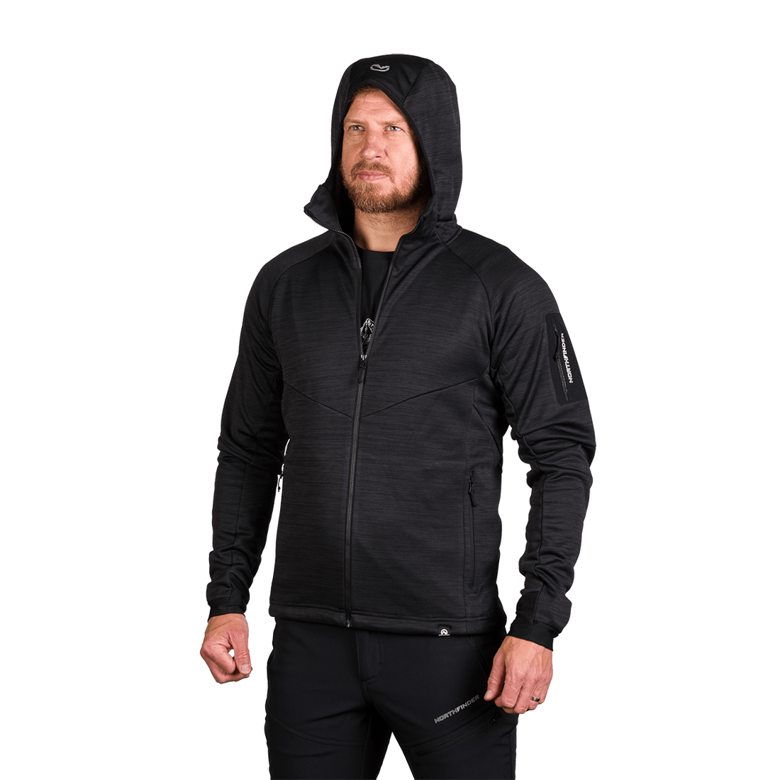 MI-3823OR Men's universal functional hoodie DAMMASTOCK