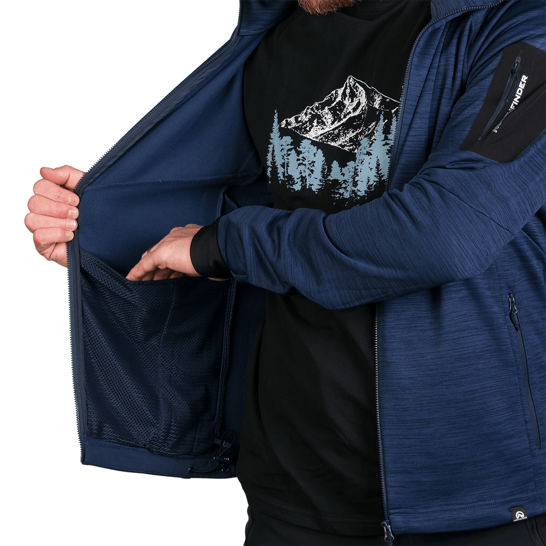 MI-3823OR Men's universal functional hoodie DAMMASTOCK