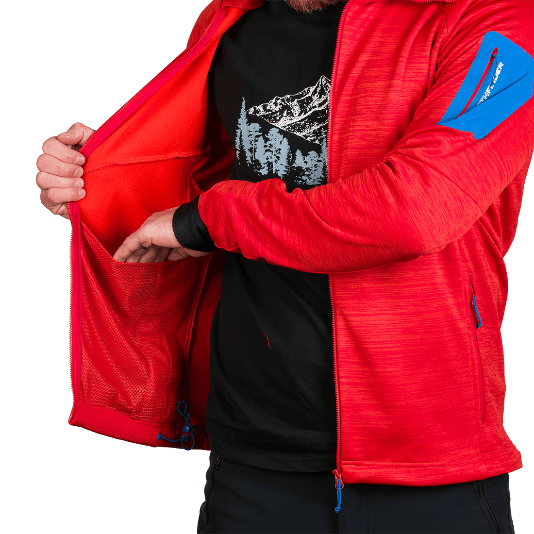 MI-3823OR Men's universal functional hoodie DAMMASTOCK
