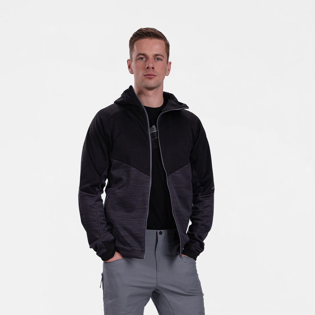 MI-3823OR Men's universal functional hoodie DAMMASTOCK
