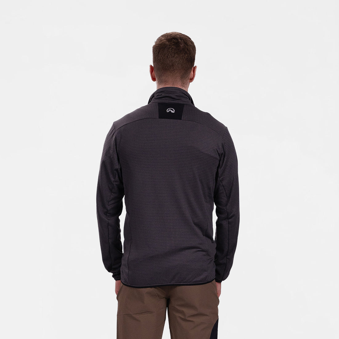MI-38241OR men's fleece grid sweater TRUGBERG