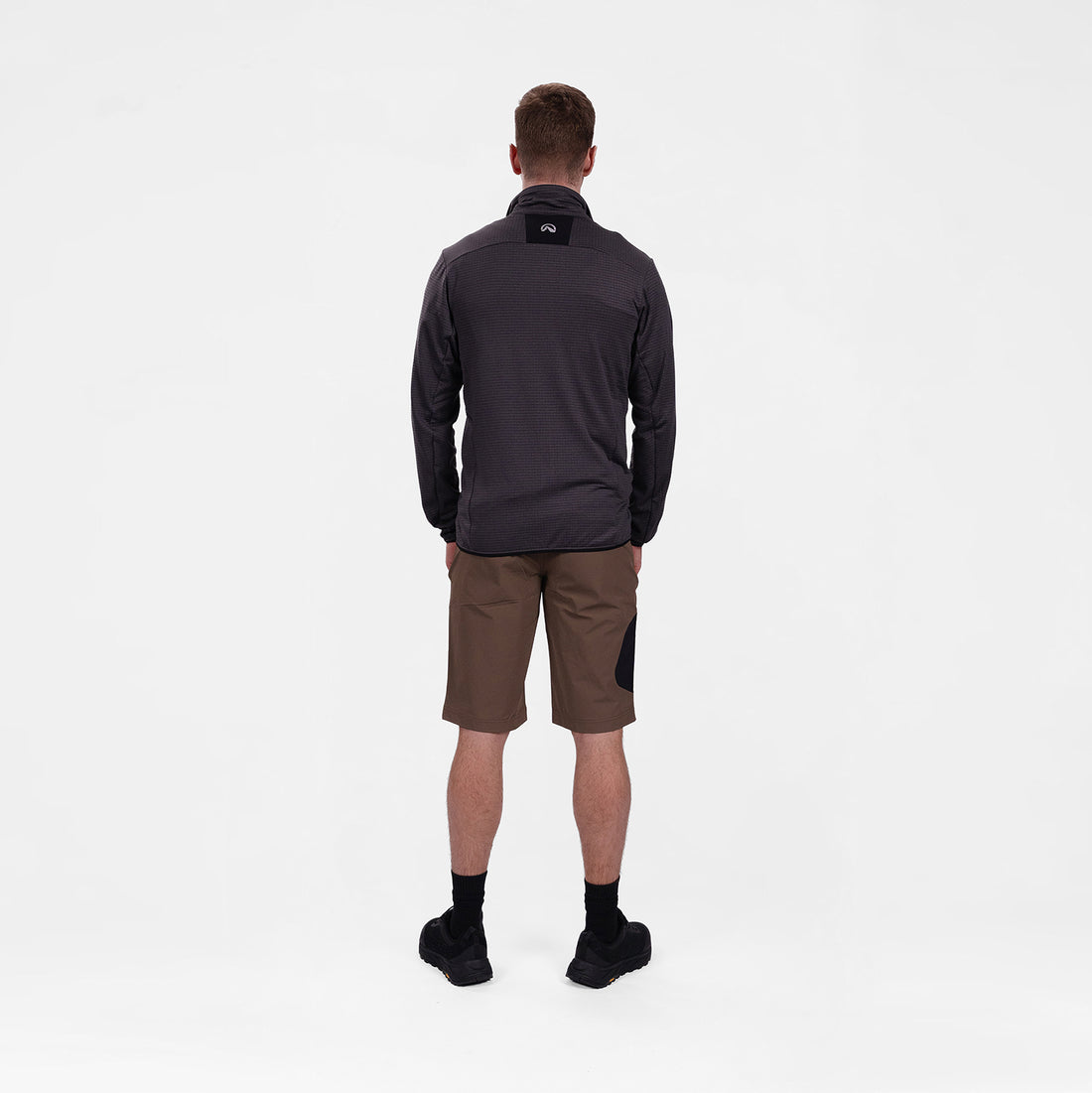 MI-38241OR men's fleece grid sweater TRUGBERG