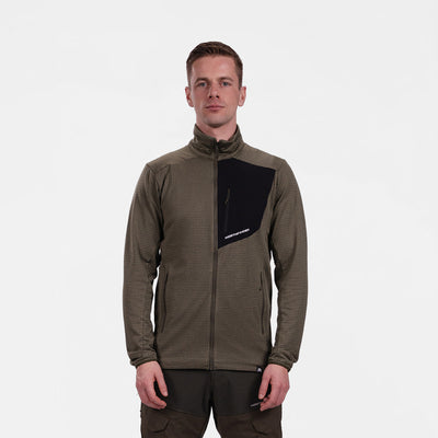 MI-38241OR men's fleece grid sweater TRUGBERG