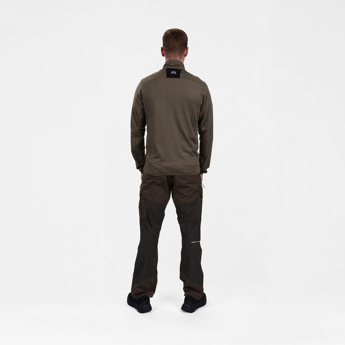 MI-38241OR men's fleece grid sweater TRUGBERG