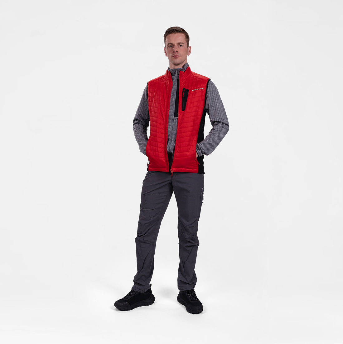 MI-38241OR men's fleece grid sweater TRUGBERG