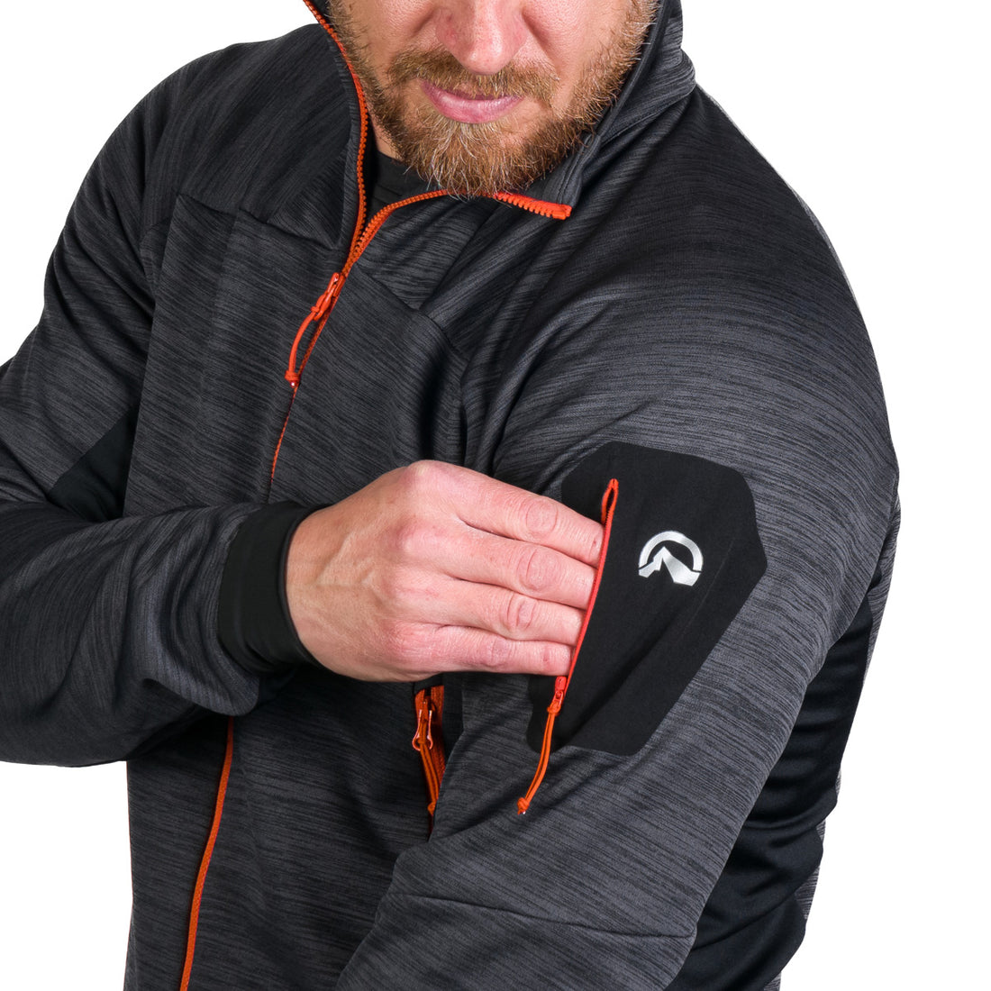 MI-3826OR men's melange multisport active sweater SAMMY
